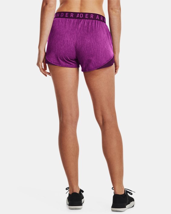 Women's UA Play Up 3.0 Twist Shorts, Purple, pdpMainDesktop image number 1